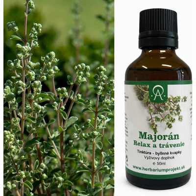Herbarium Projekt Majorán relax a trávenie tinktúra 50 ml
