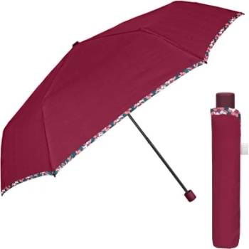 Дамски неавтоматичен Extra Slim чадър Perletti Time 26408, Бордо