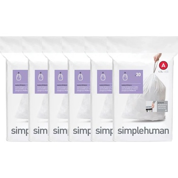 Simplehuman Sáčky 4,5 L typ A zatahovací 6 x 30ks 180 sáčků 15 µm CW0250-2