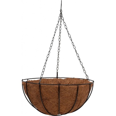 Strend STREND PRO Květináč Pro LC-CocoH-22, 25x25x12 cm, závěsný, ocel/kokos