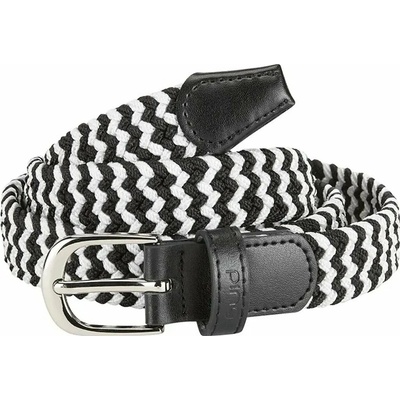 PING Stretch Webbing dámský opasek černo/bílý