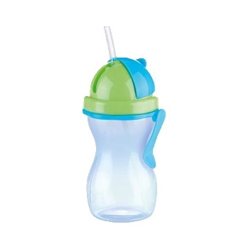 Tescoma Detská fľaša so slamkou BAMBINI 300 ml modrá