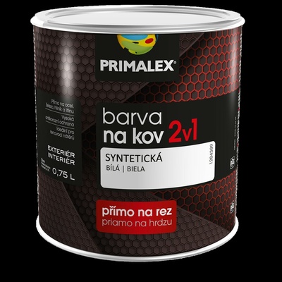 PRIMALEX 2v1 syntetická antikorózna farba na kov 2,5L Strieborná