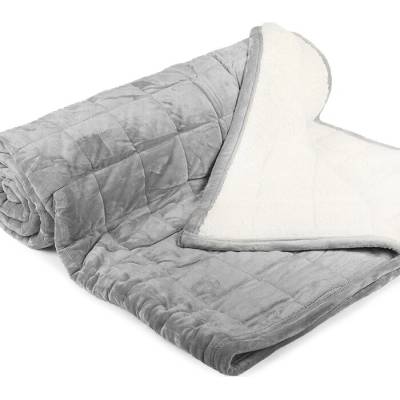 Sleepwell Teplá deka Slleep Well ovečka prešívaná svetlo sivá svetlosivá Mikroplyš 150x200