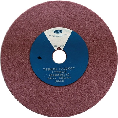 Tyrolit Brusný kotouč plochý 175 x 6 x 20 mm 98A60K9V40 T360313