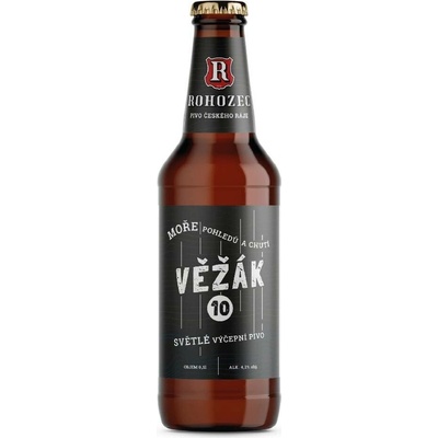 Rohozec 10 VĚŽÁK světlé výčepní pivo 4,2% 0,5 l (sklo)