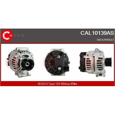 ALTERNATOR 12V 98A CAL10139AS