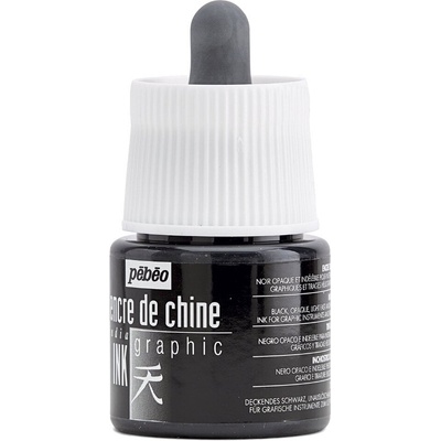 Pébéo 349000 Рисуване с мастило Black 45 ml 1 бр (349000)