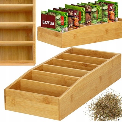 Brunbeste Organizér na koření bambusový 36 cm x 14 cm x 10 cm