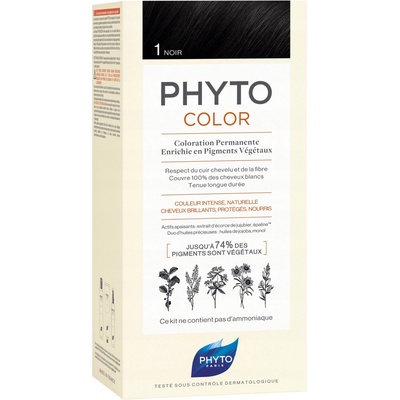 Phyto PHYTOCOLOR Barva na vlasy odstín 1 Černá