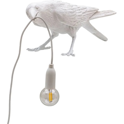 Настолна лампа BIRD PLAYING, 33 см, бяла, Seletti (SLT14733)