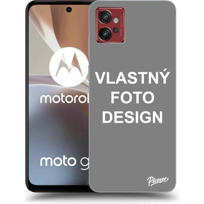 Púzdro Picasee silikónové Motorola Moto G32 - Vlastný design/motiv čierne
