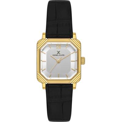 Daniel Klein DK. 1.14154-3 - Дамски, Кварц, 23x29.5mm, Черна кожа, 3 ATM - Premium