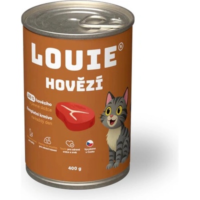 Louie Cat Hovadzie s prebiotiky 400 g