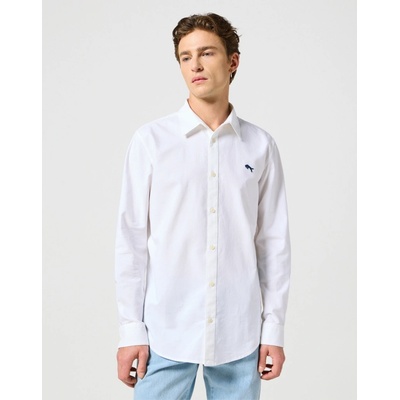 Wrangler pánská košile dlouhý rukáv 112350485 white Oxford