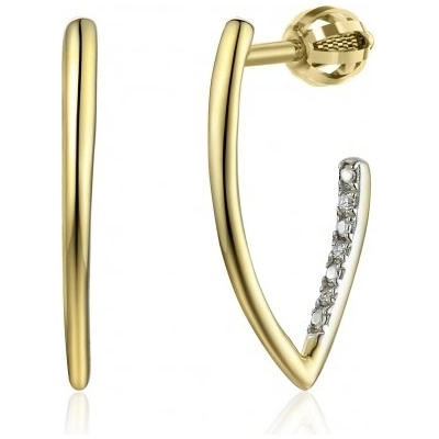 Gems, Jedinečné náušnice Camino, žluté a bílé zlato s brilianty, 585-38-3-1690.2ZB0.0.00.HSI.000.05