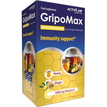 ACTIVLAB Gripomax HONEY GINGER, 10x10 Grams Sachets box