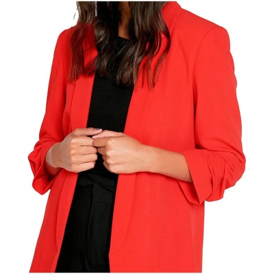 PIECES Сако Pieces Boss 3/4 blazer - Red (High Risk Red)
