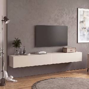 TopMebel Espanse TopMebel меламиново стенен ТВ шкаф в цвят пясъчник 241.8x31.7x30cm