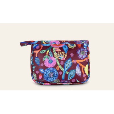 Oilily kosmetická taštička Cam MEOIL0D03-216 vínová s barevnými květy