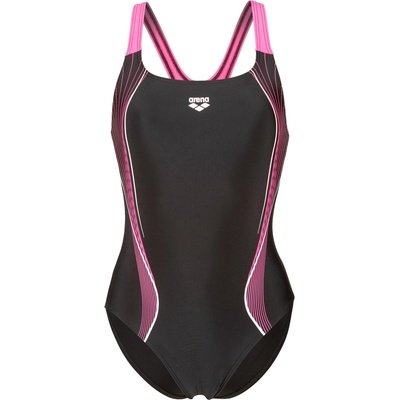 arena Дамски бански костюм Arena Women's Swimsuit Control Pro Back B Swimsuit - Black / Shocking Pink - размер 44 (EU) (150-5862-0216)