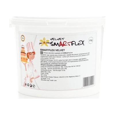 Smartflex 0916 velvet vanilka Potahovací hmota 4 kg – Zboží Mobilmania