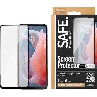 Panzer Стъклен протектор Safe за Motorola Moto G Play( 2024), UWF, Черен