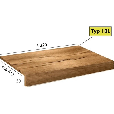 Karndean International Ecoline Step - 1 BL schod bez nosu 9523 Dub jesenný