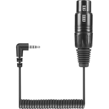 Sennheiser Преходник Sennheiser KA 600i, от XLR-3(ж) към 3.5mm Jack(м), черен, спирала (505799)