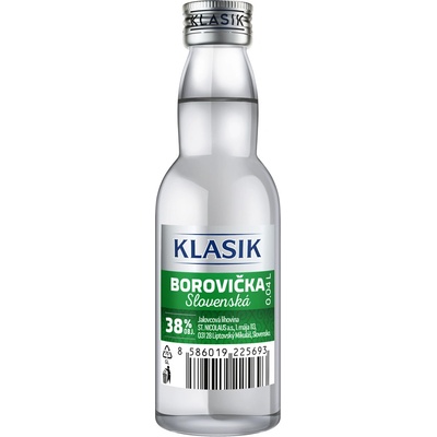 Nicolaus Borovička 38% 0,04 l (čistá fľaša)