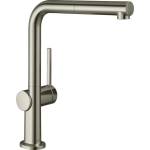 Hansgrohe Talis M54 270 издърпващ се кухненски смесител, матиран хром, с 1 струя (72860800)
