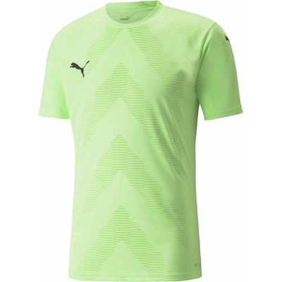 Puma pánske futbalové tričko TEAMGLORY JERSEY svetlo zelená čierna