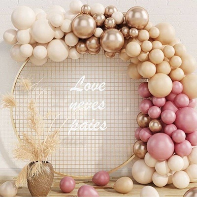 Cakesicq Balónková girlanda béžovo růžová