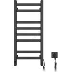 Navin Електрически сушилник за кърпи с термостат AVANGARD 105W 80x36 cm, черен, десен (NV0024)