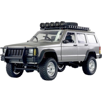 Amewi JC-X12 Scale strieborná komutátorový RC model auta elektrický terénne vozidlo 4WD 4x4 RtR 2,4 GHz vr. akumu 1:12