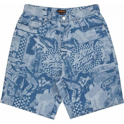 Santa Cruz kraťasy Big Shorts Stonewash Collage