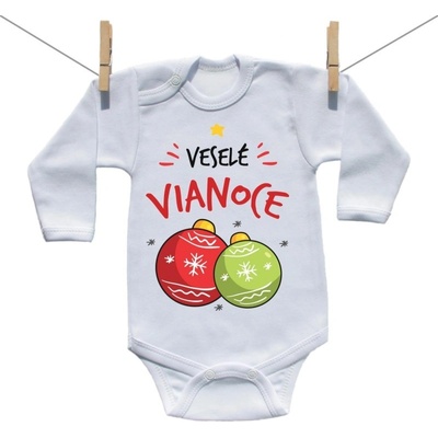 Boodyy Body s dlhým rukávom Veselé Vianoce