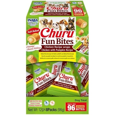 Churu Inaba Fun Bites Dog Snack kura & dyňa 8x 12 g