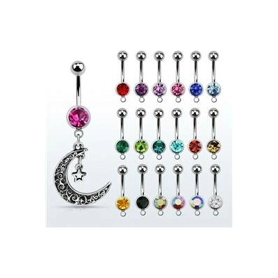 Piercingate Piercing do pupíku měsíček, hvězdičky PBV00560