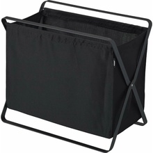 Yamazaki Skladací úložný kôš Tower 3545 kov/polyester š.46 cm čierny