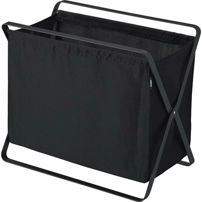 Yamazaki Skladací úložný kôš Tower 3545 kov/polyester š.46 cm čierny