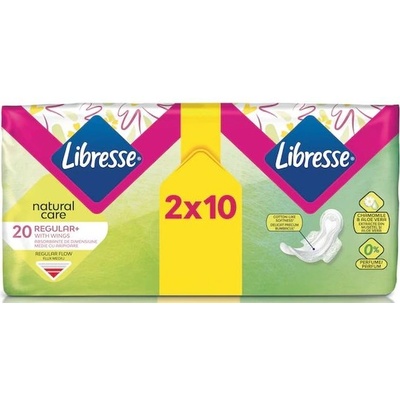 Libresse Превръзки с крилца Libresse - Natural Care, Normal Duo, 20 броя