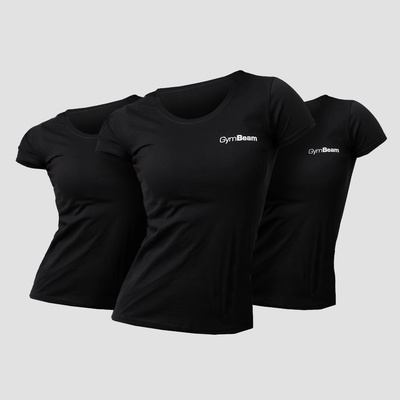 GymBeam Дамски тениски 3Pack Black XXL - 3pack
