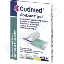 Cutimed Sorbact gel 7,5 x 7,5 cm antimikrob.kryt.10 ks