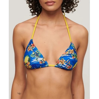 Superdry String Triangle bikini top - Multicolor (Blue Dolphin Ocean)