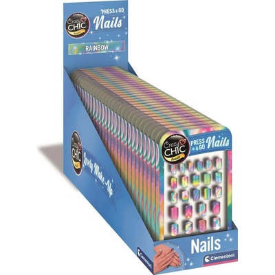 CLEMENTONI Crazy Chic Beauty Press & Go Nails Rainbow
