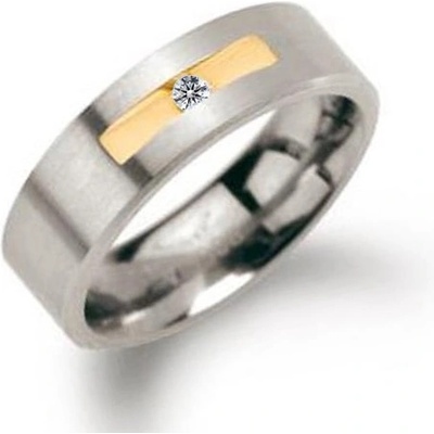 Boccia Titanový snubní s diamantem 0101-08