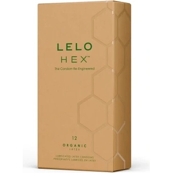 LELO 12 бр. Органик презервативи с L-arginine Lelo Hex Organic