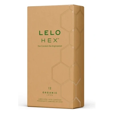 LELO 12 бр. Органик презервативи с L-arginine Lelo Hex Organic