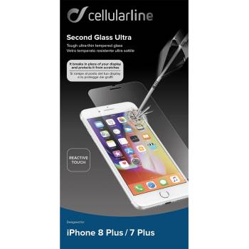 Cellularline Стъклен протекторCellular Line за iPhone 7 plus / 8 plus - Прозрачен